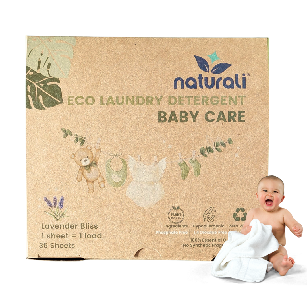 Naturali laundry sheets &mdash; gentle for babies