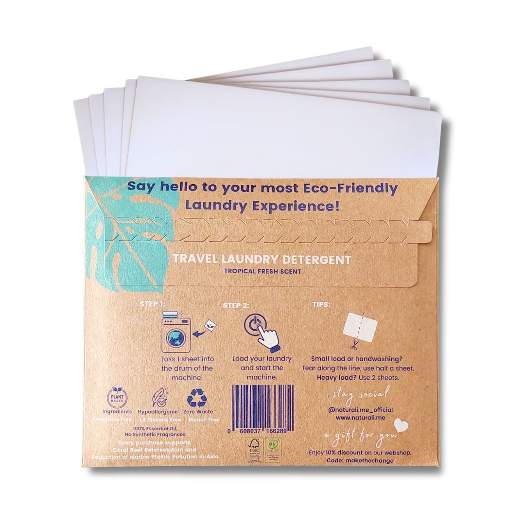 Naturali laundry sheets &mdash; perfect for travel