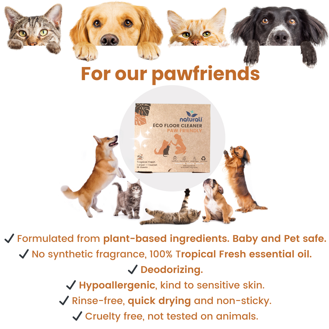 Naturali floor cleaner &mdash; pet and child safe